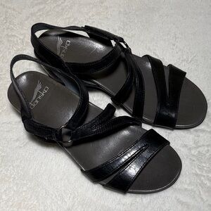 Dansko‎ Women's Strappy Black Sandals Sz 36